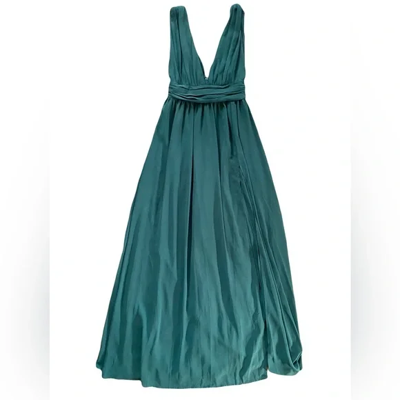 lulus heavenly hues forest green maxi dress - Picture 2 of 5